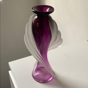 Vitrix Hot Glass Vase, signed 1998